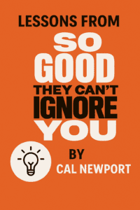 Read more about the article So Good They Can’t Ignore You by Cal Newport (5 lessons Plus Book Summary)
