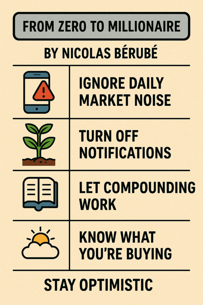 From Zero to Millionaire by Nicolas Bérubé (5 Lessons Plus Book Summary)