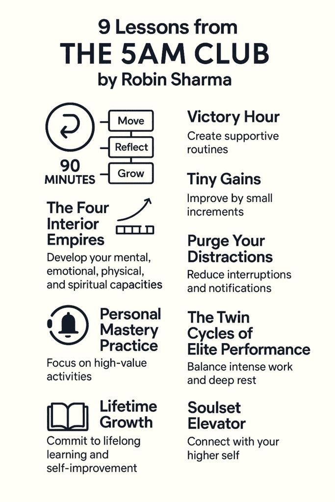The 5AM Club by Robin Sharma ( Book Summary)