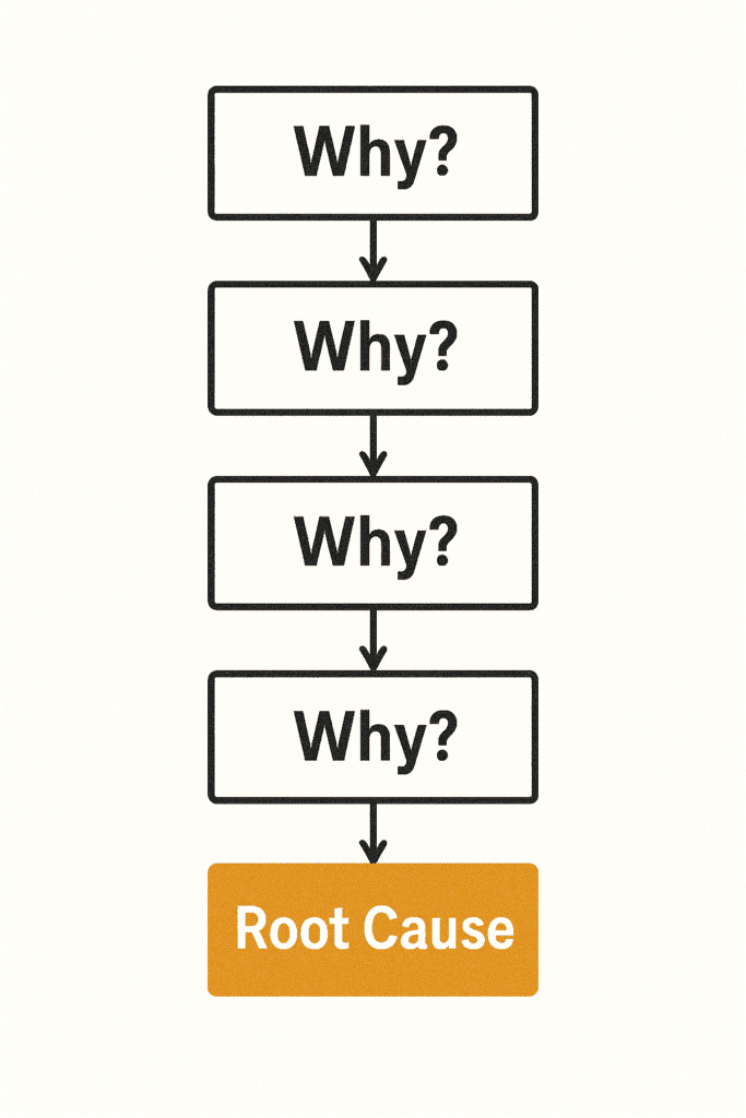 The Lean Startup by Eric Ries (5 Whys root cause analysis method from The Lean Startup)