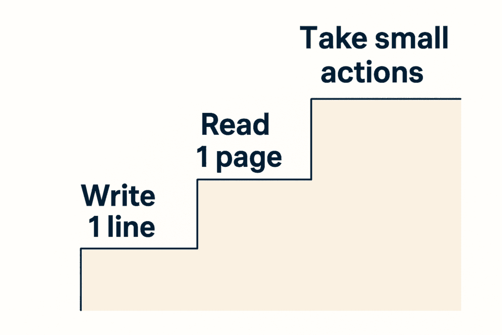 Limitless by Jim Kwik (Visual of small steps that lead to big results from Limitless)