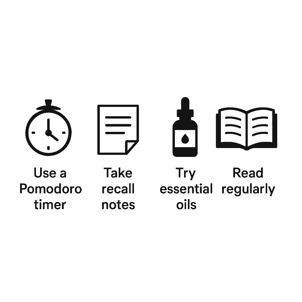 Limitless by Jim Kwik (Study techniques from Limitless: Pomodoro, active recall, sensory cues)