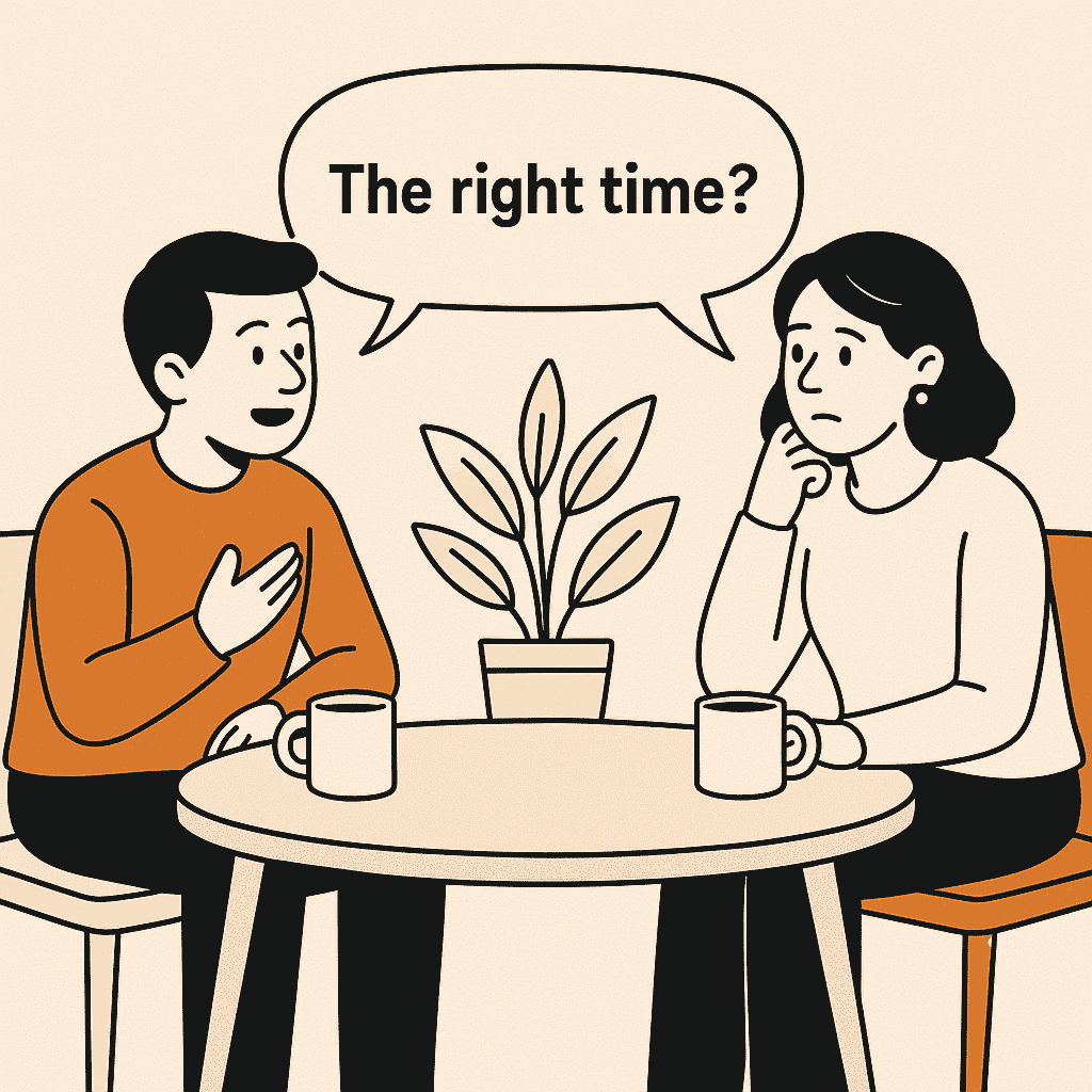 Never Split the Difference by Chris Voss and Tahl Raz (Illustration of mirroring in a conversation between two people)