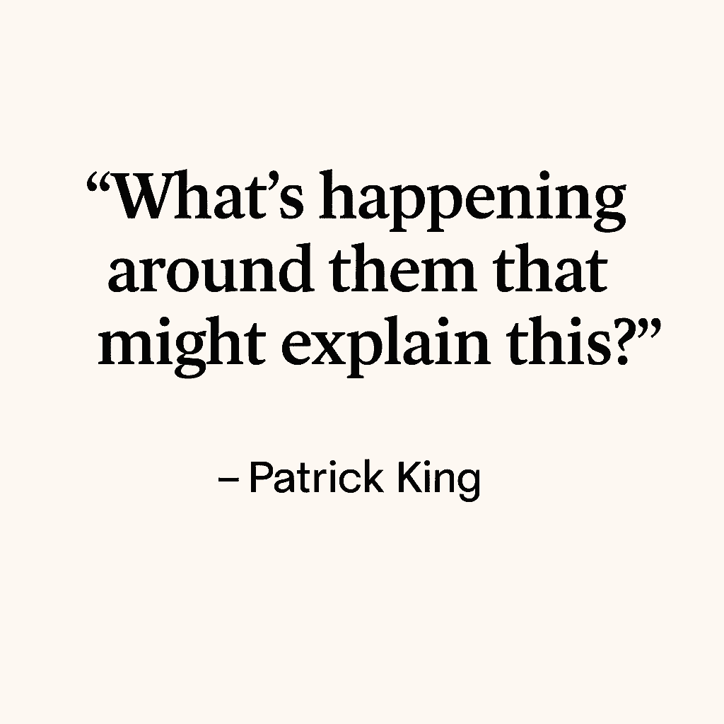 Read People Like a Book by Patrick King (Patrick King quote about considering context in behavior analysis)