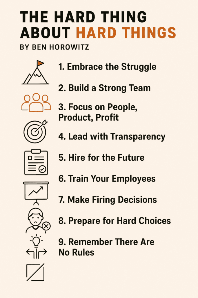 The Hard Thing About Hard Things by Ben Horowitz ( Book Summary)
