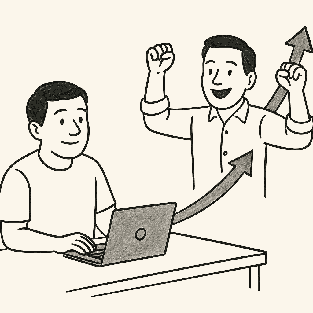 The Hard Thing About Hard Things by Ben Horowitz (Illustration showing employee growth through internal training)