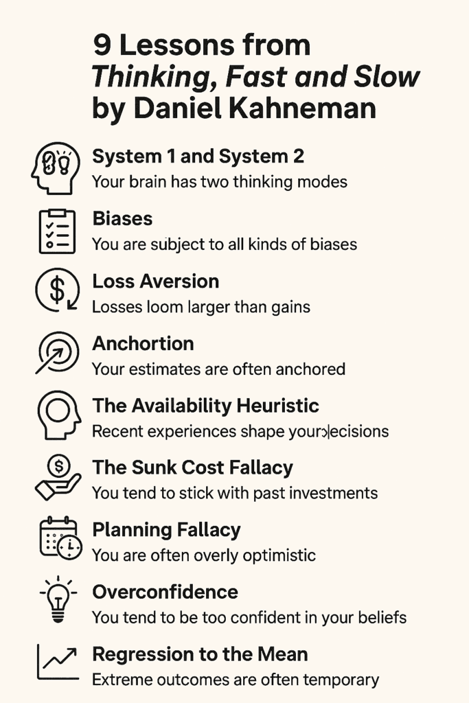 Thinking, Fast and Slow by Daniel Kahneman (Plus Book Summary)