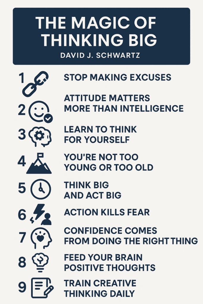 The Magic of Thinking Big by David J. Schwartz (Book Summary)