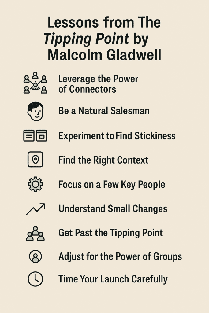 The Tipping Point by Malcolm Gladwell ( Book Summary)