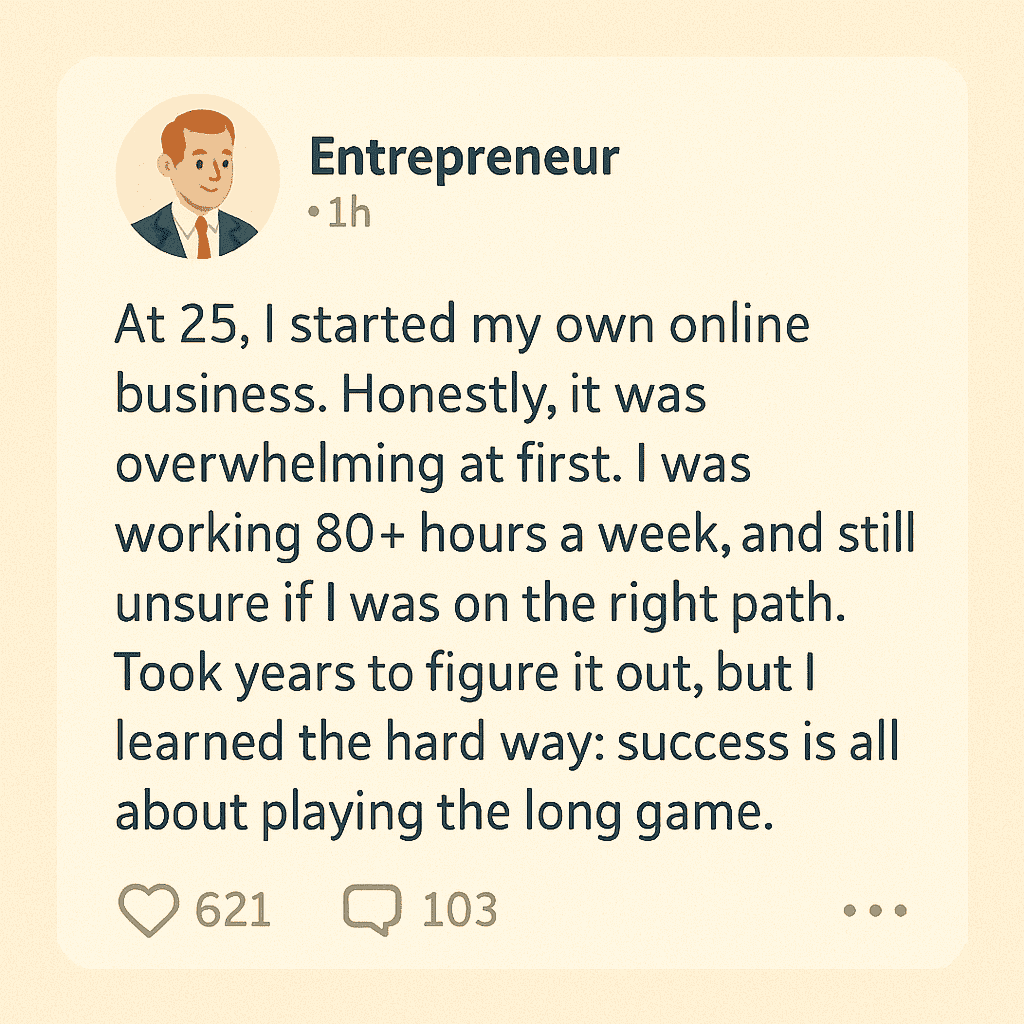 Your Next Five Moves by Patrick Bet-David (Example of business owner sharing personal story online)