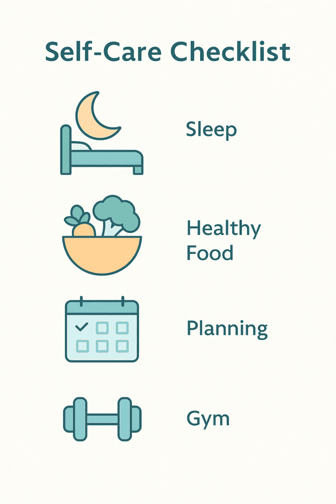12 Rules for Life by Jordan B. Peterson (Self-care checklist with actions like sleeping early, eating healthy, exercising)