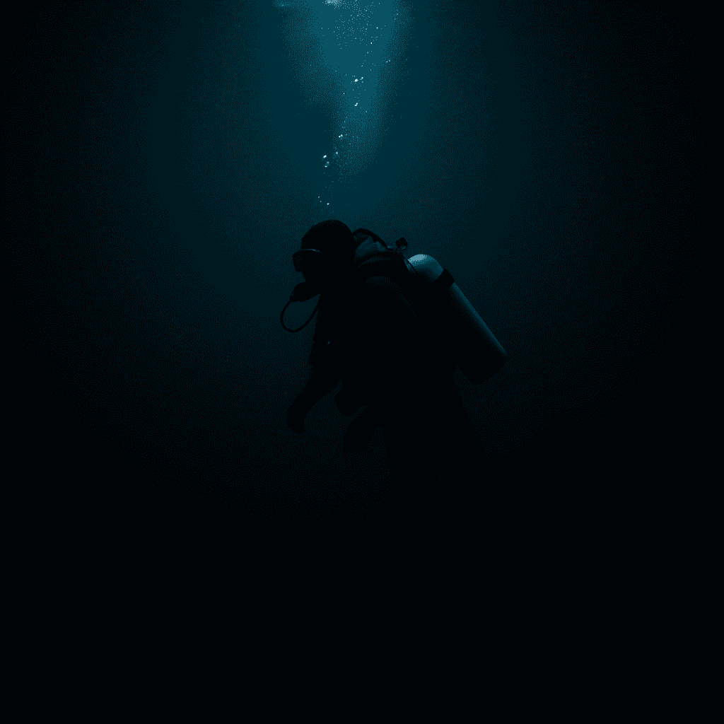 Make Your Bed by Admiral William H. McRaven (Diver swimming in dark water to symbolize staying focused in tough times)