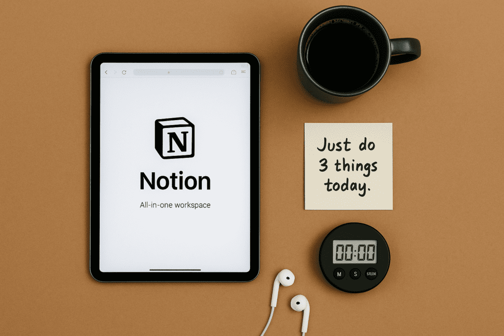 Productivity setup used by solo entrepreneurs to stay focused and avoid burnout.