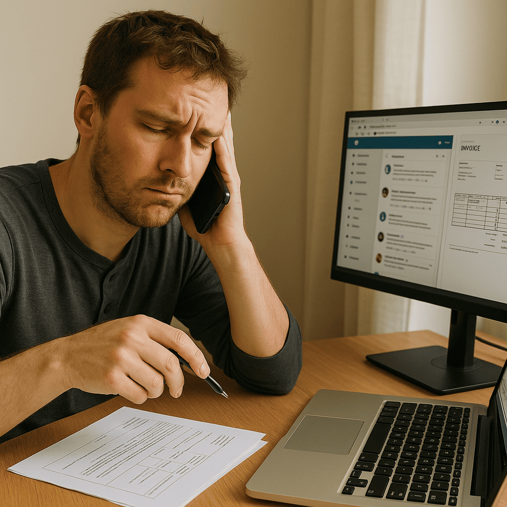 Entrepreneur trying to do everything alone without delegating tasks