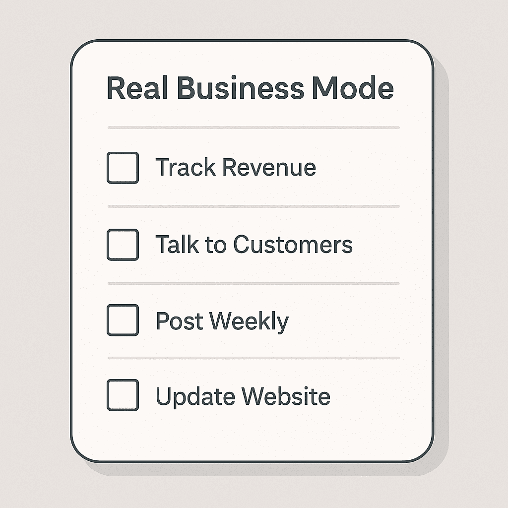 Small business owner taking structured steps to grow their business the right way