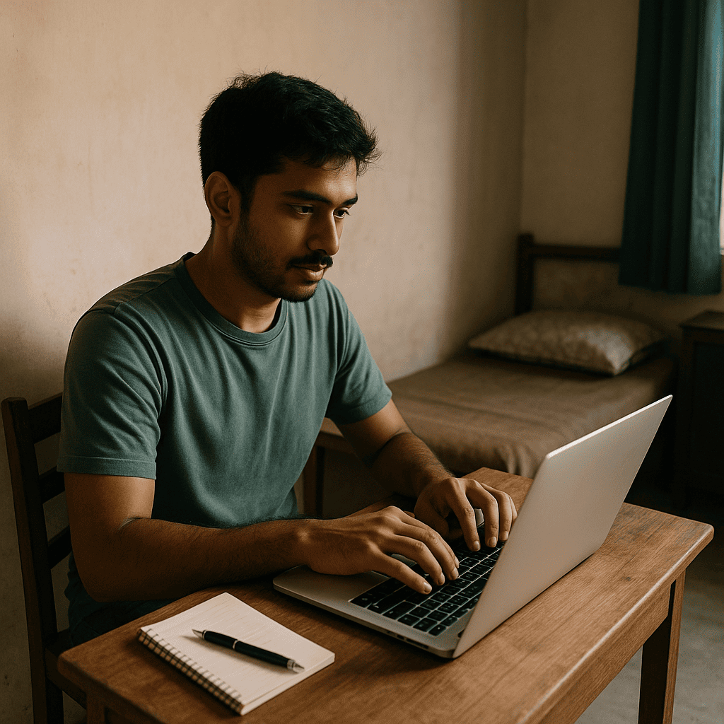Starting an online service-based business idea from a low-income environment