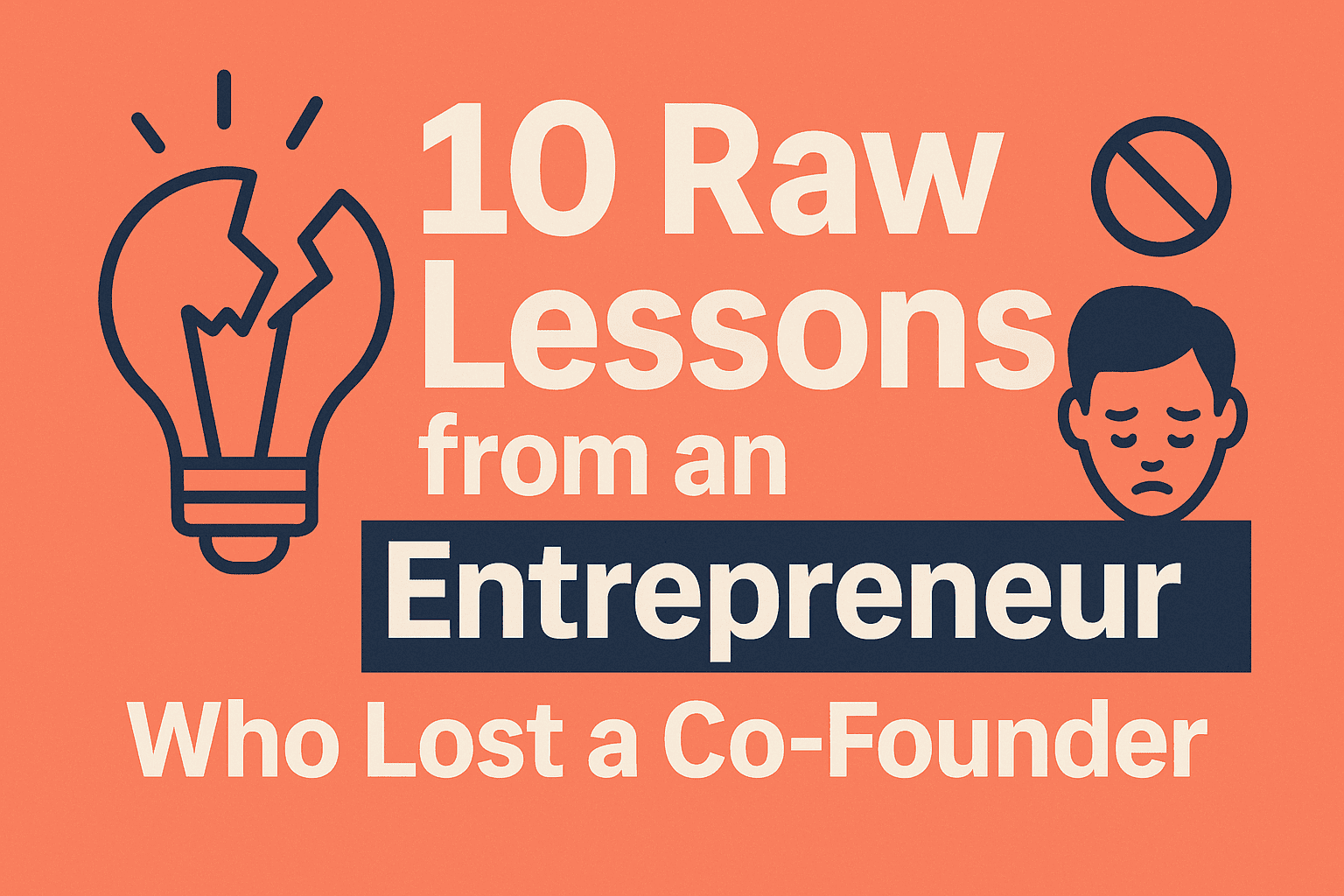 You are currently viewing 10 Raw Lessons From An Entrepreneur Who Lost A Co-founder