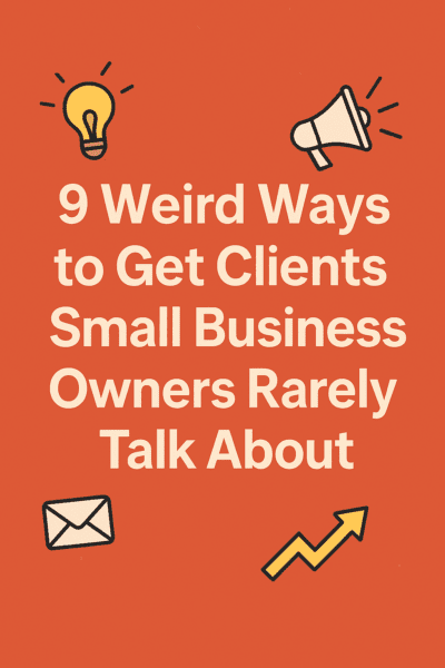 You are currently viewing 9 Weird Ways to Get Client Small Business Owners Rarely Talk About