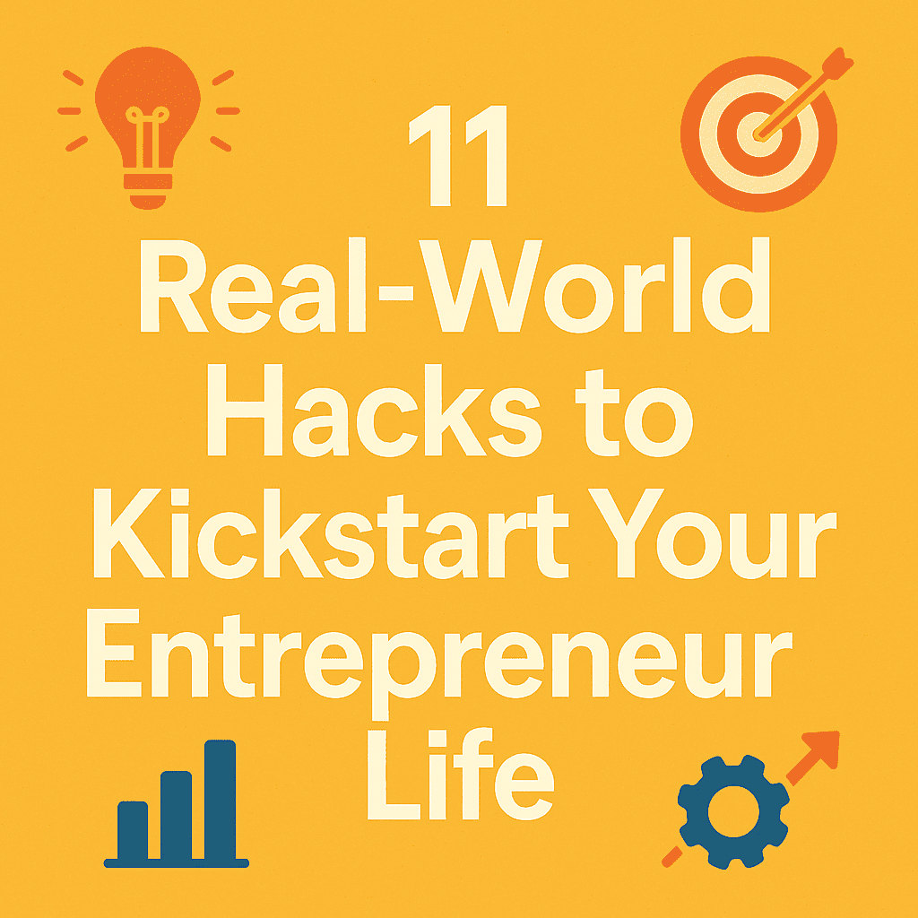 You are currently viewing 11 Real-World Hacks to Kickstart Your Entrepreneur Life