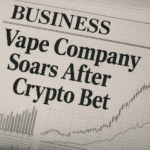 How a Vape Company’s Crypto Bet Shocked the Market (833% surge)