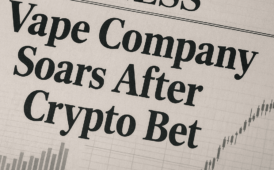 How a Vape Company’s Crypto Bet Shocked the Market (833% surge)