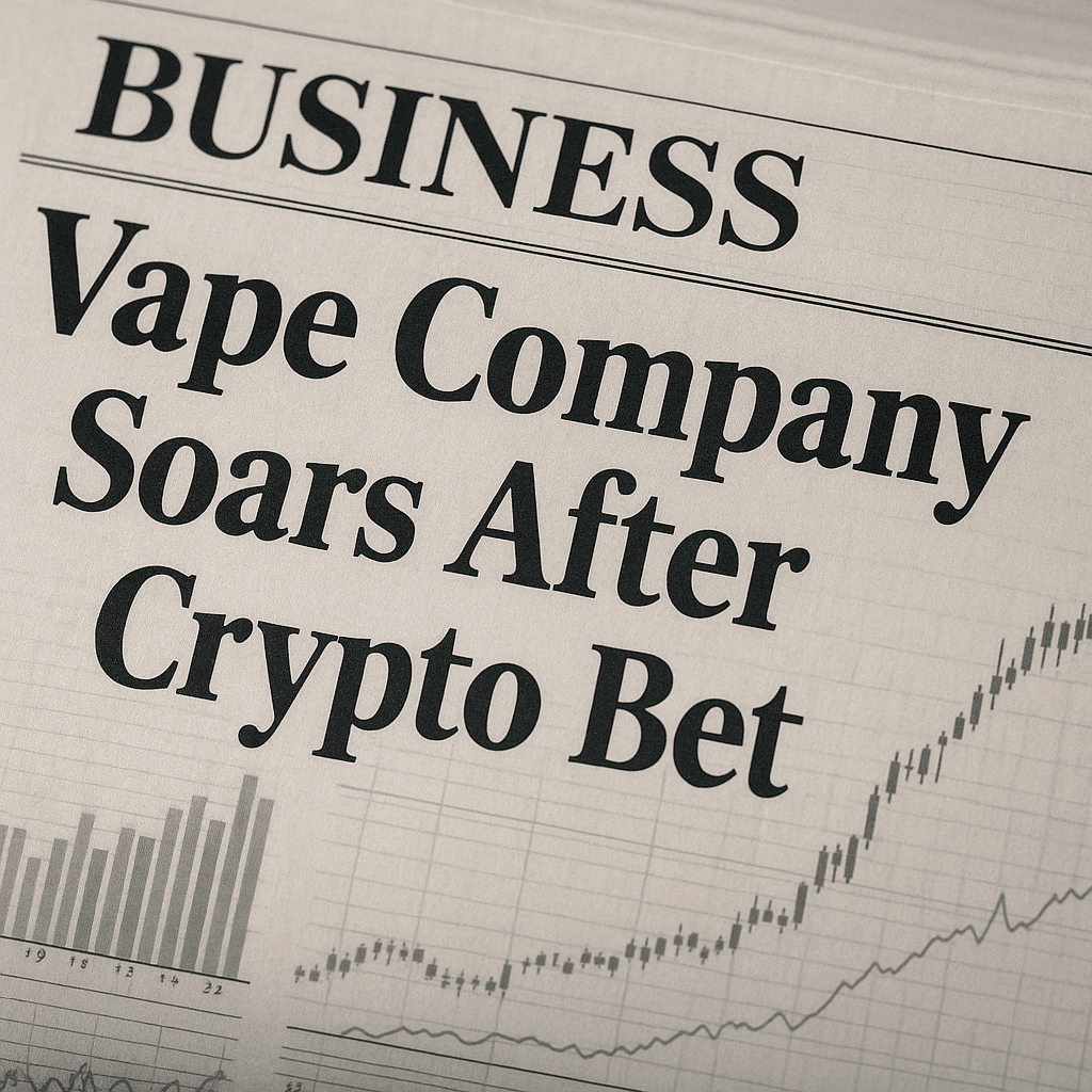 You are currently viewing How a Vape Company’s Crypto Bet Shocked the Market (833% surge)